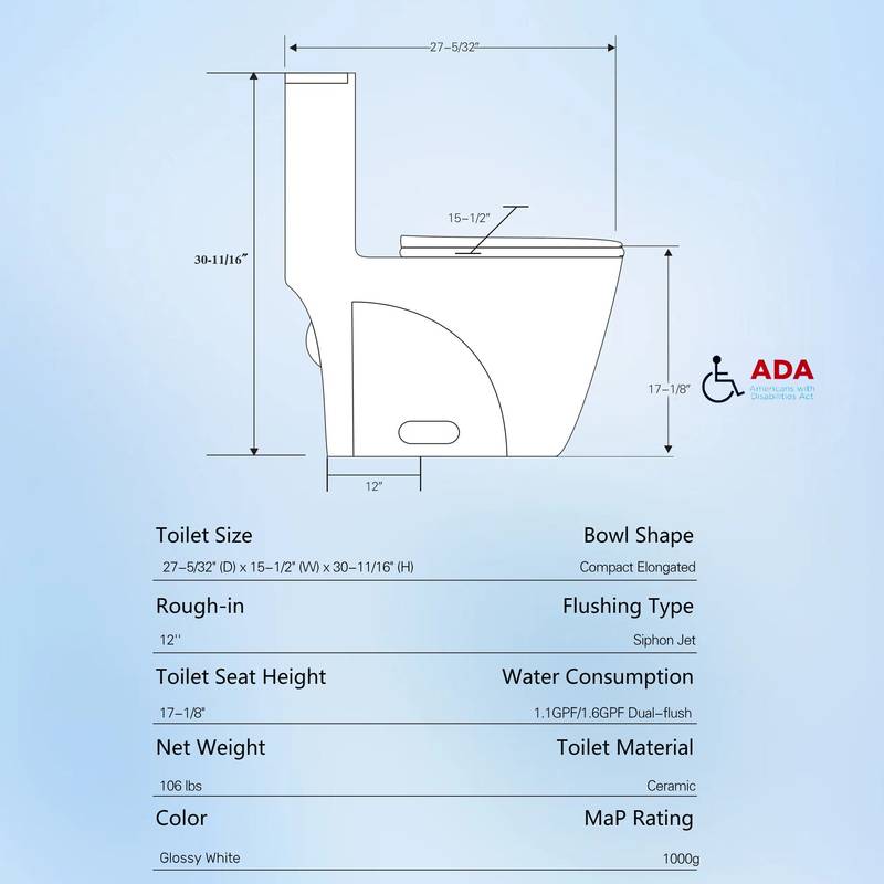 EcoFlush Comfort Height Toilet