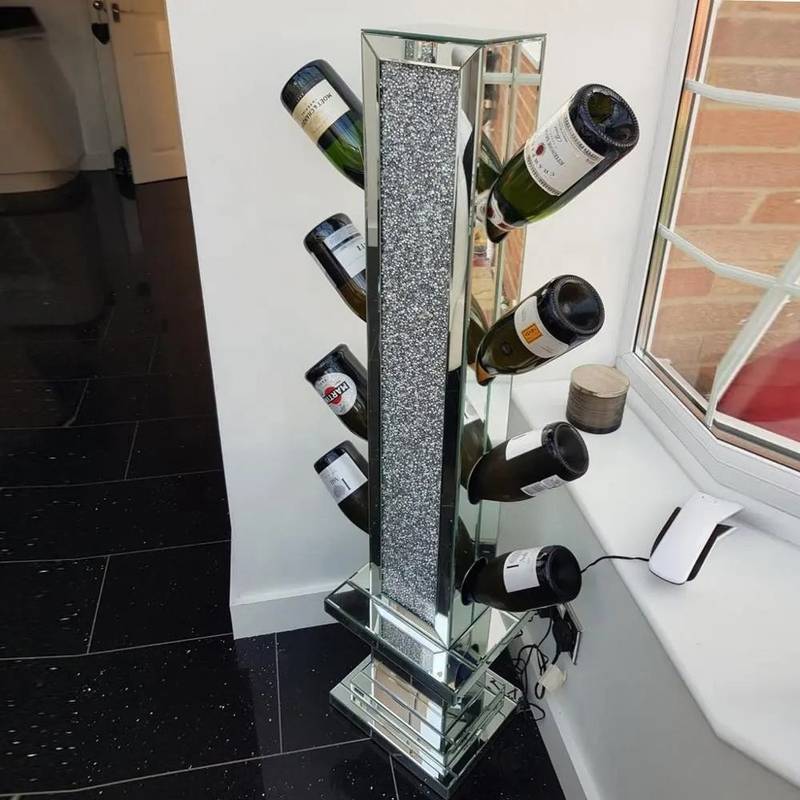Glamour Glass Diamond Wine Holder