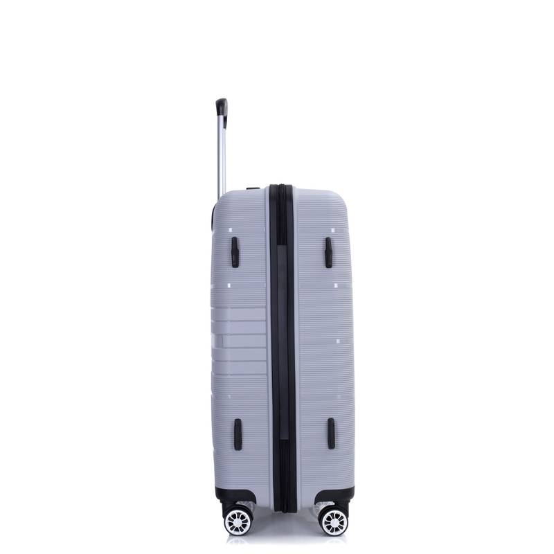 Silver Spin & Secure Luggage Set