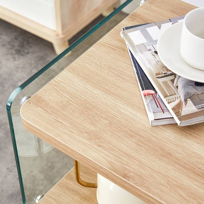 Stylish Trio Storage Nightstand