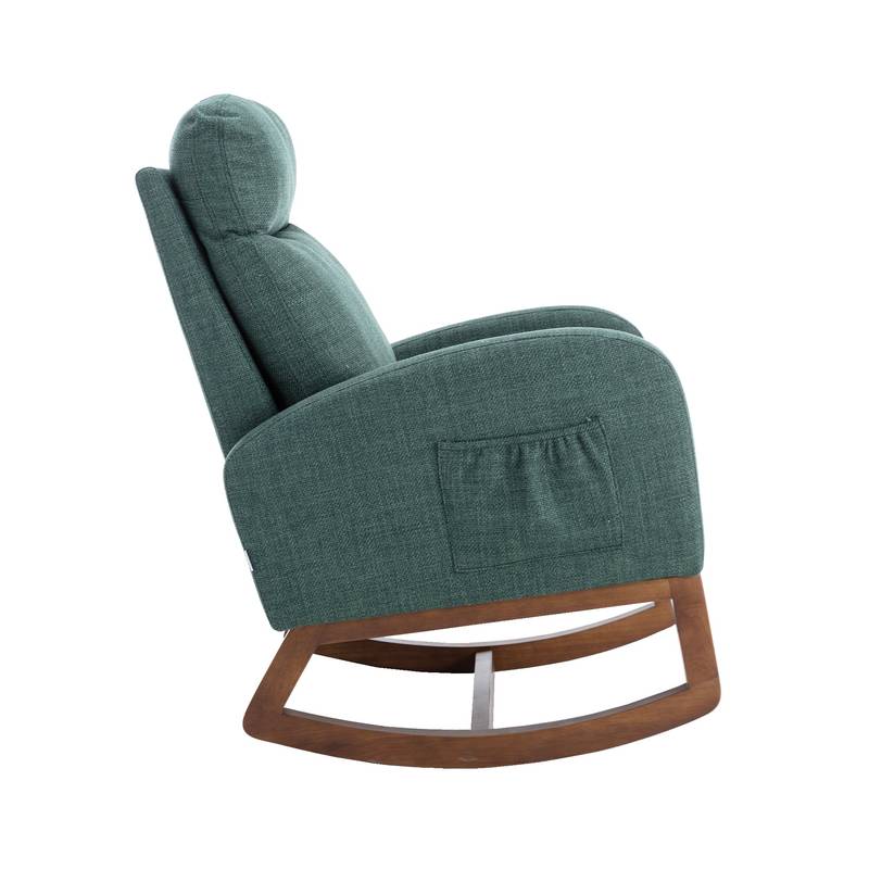 Stylish Emerald Rocking Glider Chair