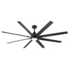 Bright Breeze: Oversized LED Ceiling Fan with Sleek Black Blades
