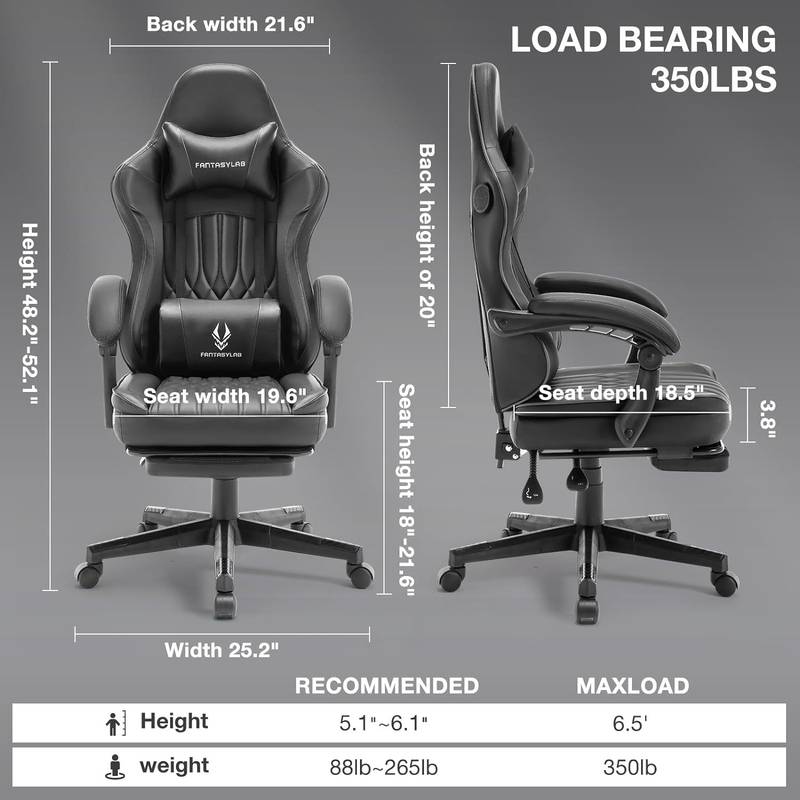 Ultimate Gamer Chair with Built-in Speakers & Comfort Support