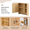 Stylish Wall-Mounted Bathroom Cabinet with Towel Rack and Shelves