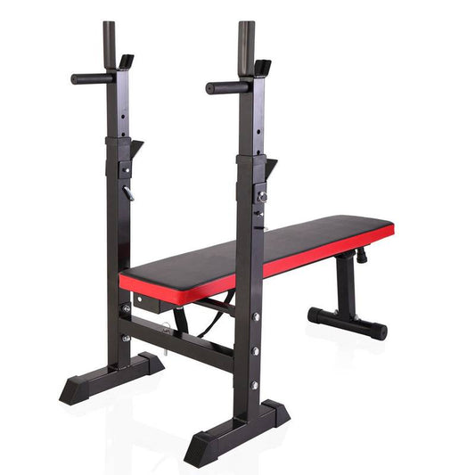 Versatile Workout Hub: Adjustable Bench & Squat Rack Combo
