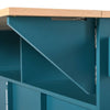 Versatile Rolling Kitchen Island with Drop Leaves and Power Outlet