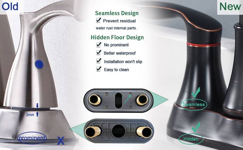 Elegant Bronze Bathroom Faucet with Pop-Up Drain