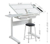 Artisan Drafting Table Set with Stool