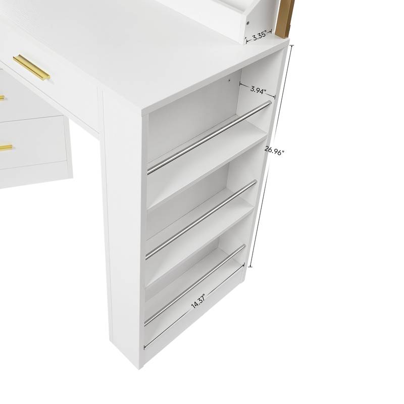 Sleek White 8-Drawer Dresser - Stylish Storage Solution for Your Bedroom