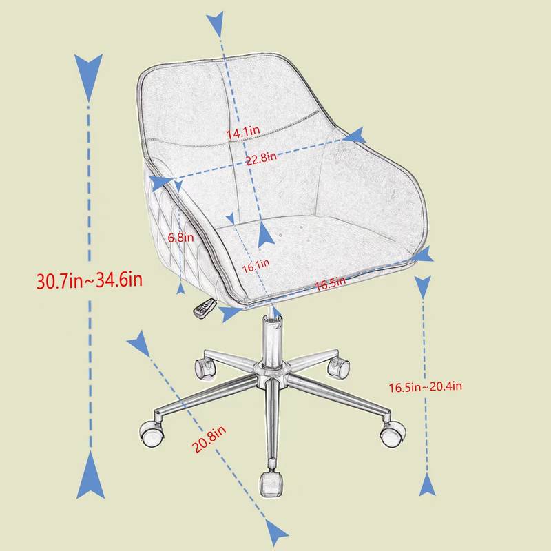 Velvet Glide Desk Chair