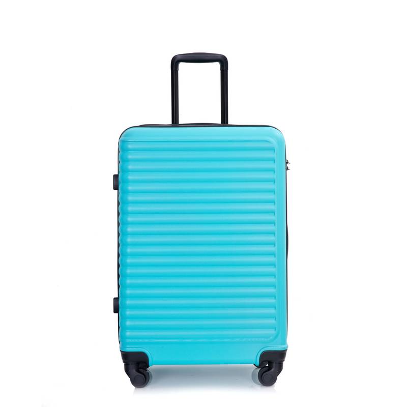 Turquoise Travel Trio: Lightweight Spinner Luggage with Hooks & TSA Lock