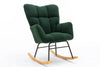Cozy Green Rocking Chair - Mid Century Modern Charm