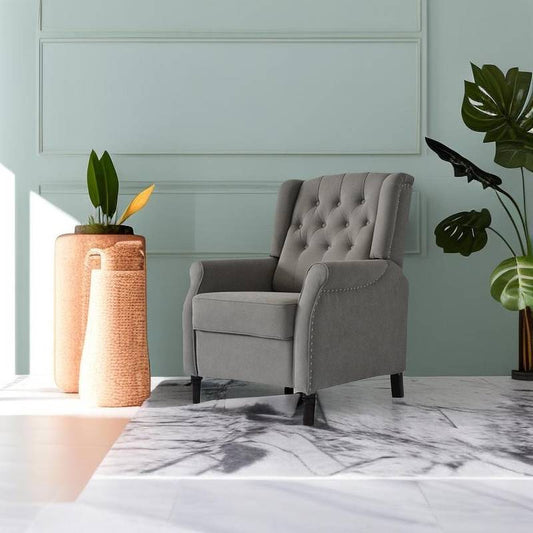 Cozy Cloud Recliner Sofa - Light Gray Comfort