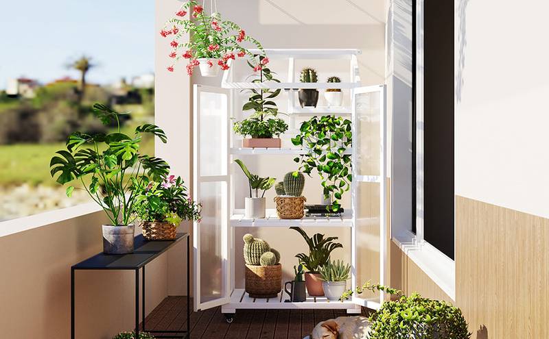 Garden Haven Portable Greenhouse with Wheels