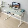 Versatile Adjustable Glass Standing Desk with Drawer