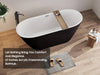 Diamond Delight Freestanding Bathtub in Black