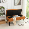 Stylish Leather Storage Bench