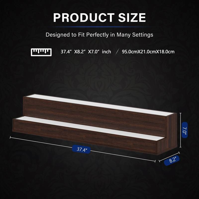Glow-Up Bottle Shelf for Home Bars