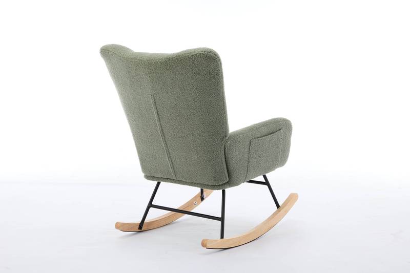 Cozy Green Rocking Glider - Perfect for Nurseries & Living Rooms