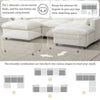 Cozy Cloud Modular Sofa with Storage & Ottomans