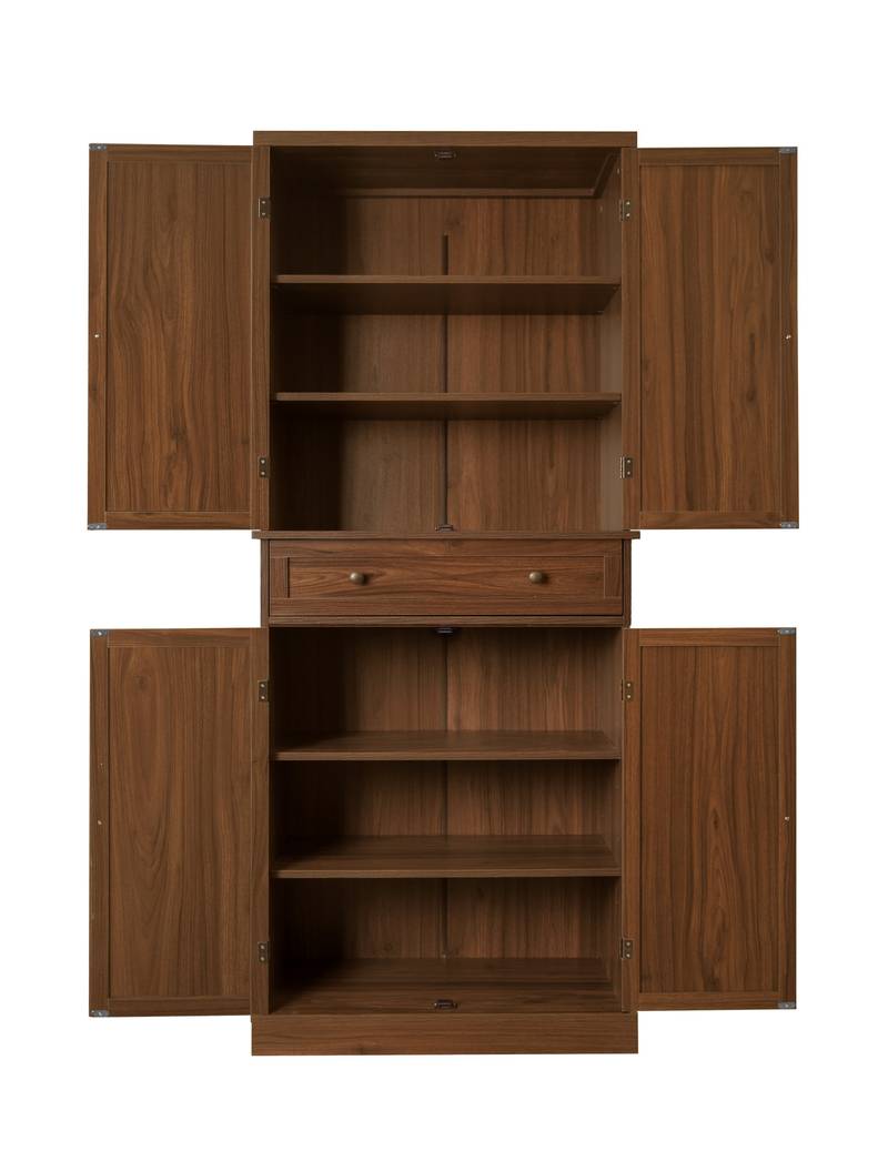 Versatile Storage Cabinet with Adjustable Shelves and Drawer