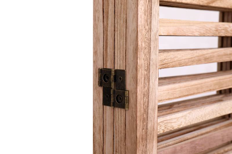 Natural Wood Folding Room Divider