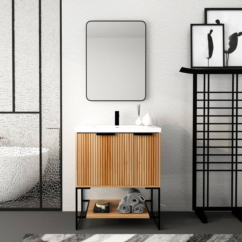 Sleek Resin Bathroom Vanity