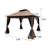 Cozy Pop-Up Canopy Gazebo with Netting and Soft Top