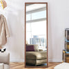 Elegant Wooden Framed Full-Length Mirror