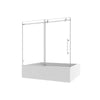 Sleek Glide Frameless Shower Door with Soft Close and Easy Clean Technology
