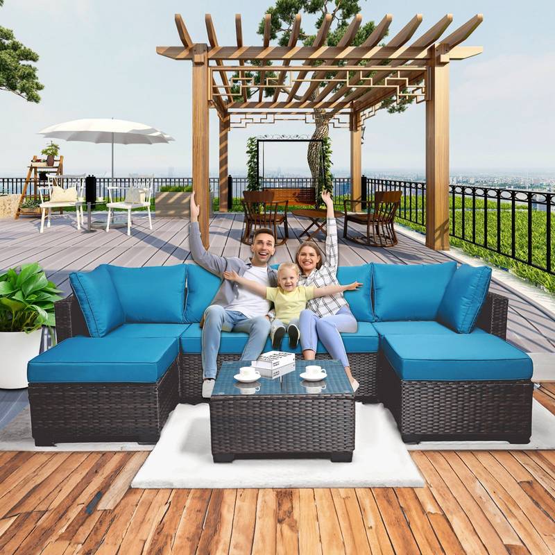 Cozy Rattan Patio Lounge Set