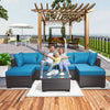 Cozy Rattan Patio Lounge Set