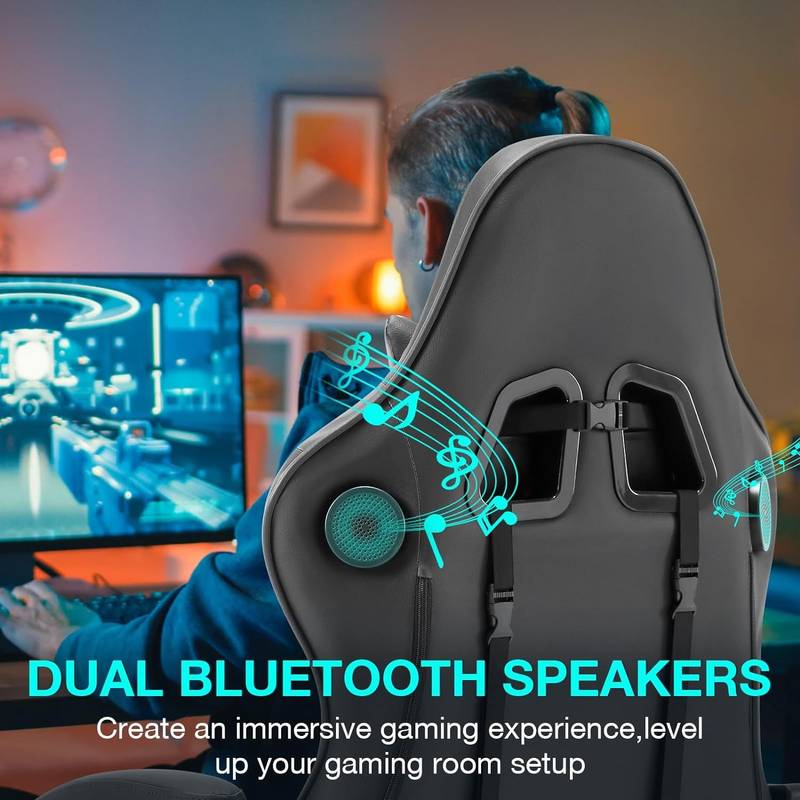 Ultimate Gamer Chair with Built-in Speakers & Comfort Support
