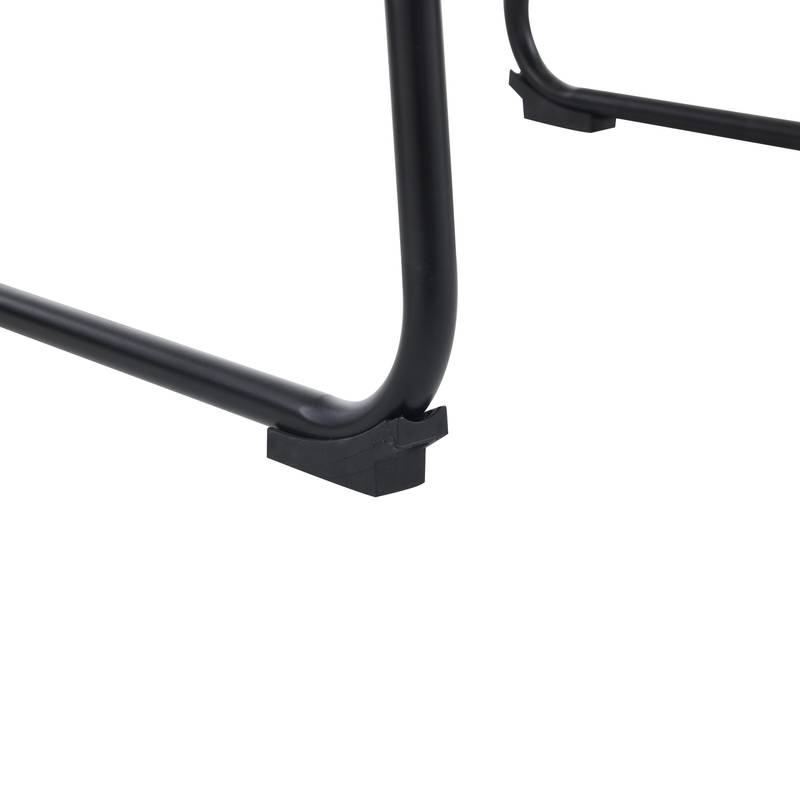 Chic Vintage Faux Leather Counter Stools - Set of Two