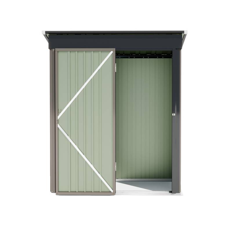 Cozy Corner Metal Shed for Your Garden