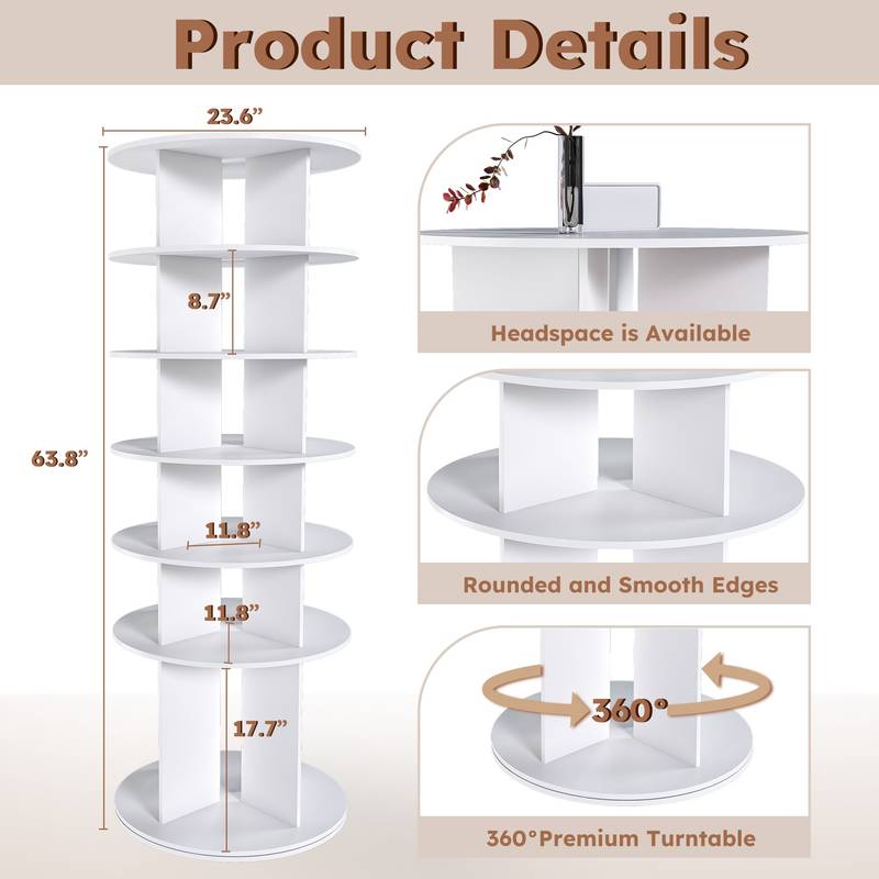 Spin & Store Shoe Tower