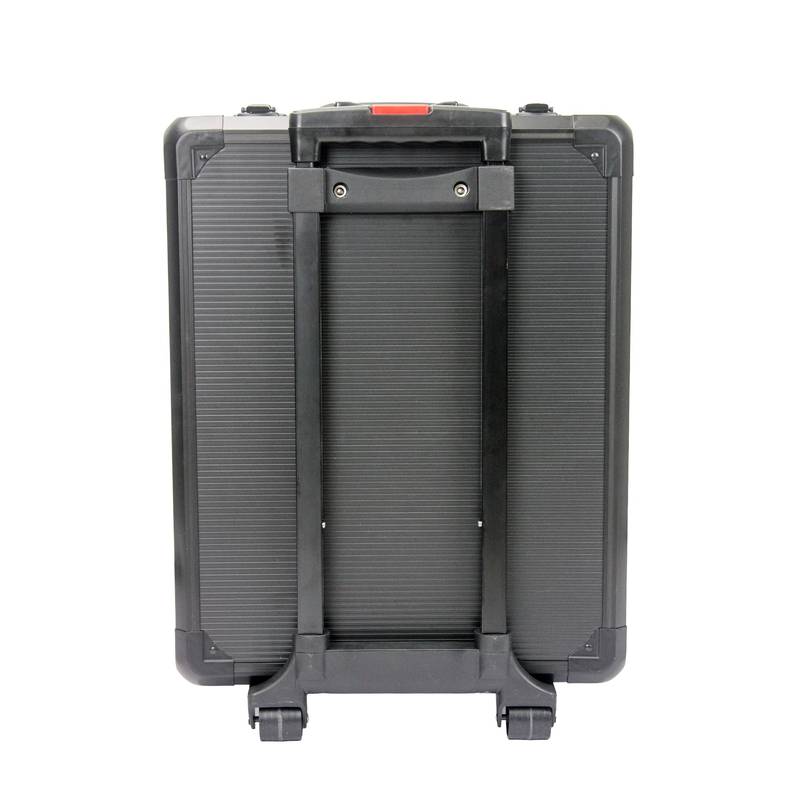 Rolling Black Tool Box with Multi-Layer Storage