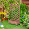 Garden Oasis Duo: Raised Planter with Climbing Trellis