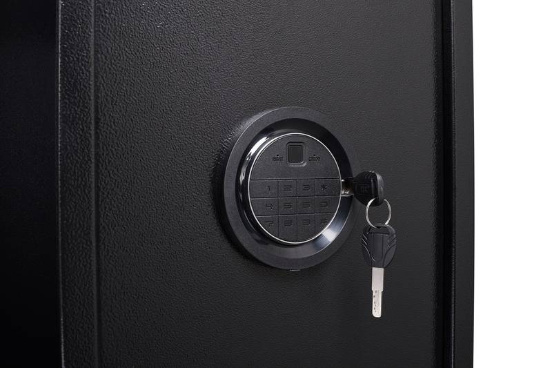 Secure Steel Gun Vault with Smart Lock & Alarm