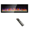 Sleek Wall-Mounted Electric Fireplace with Colorful Flames & Remote Control