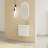 Chic Wall-Mounted Bathroom Vanity with Resin Sink & Quiet-Close Door