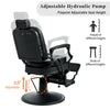 Vintage Luxe Barber Chair - Heavy Duty, 360° Rotating, Perfect for Salons & Spas!