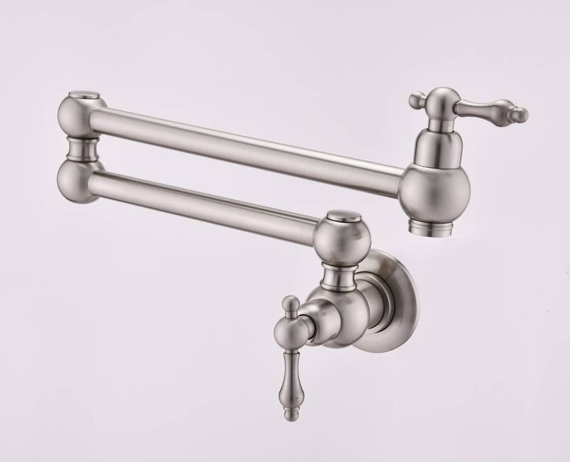 Wall-Mounted Pot Filler Faucet