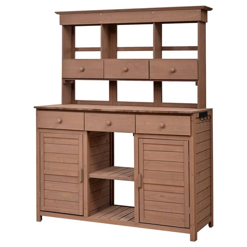 Garden Haven Potting Bench & Storage Station