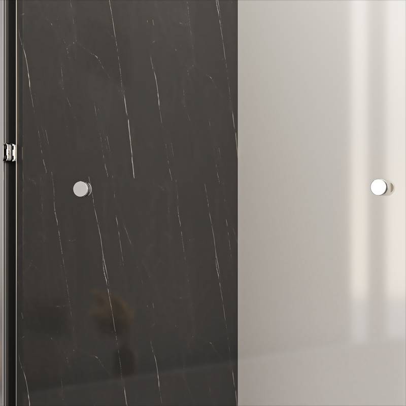 Sleek Chrome Semi-Frameless Sliding Tub Door