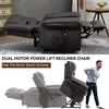 ComfortLift Massage Recliner - Genuine Leather with USB Ports