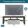 Sleek & Simple TV Stand with Color-Changing LED Lights
