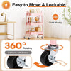 Versatile Rolling Cart - Stylish Storage for Every Room