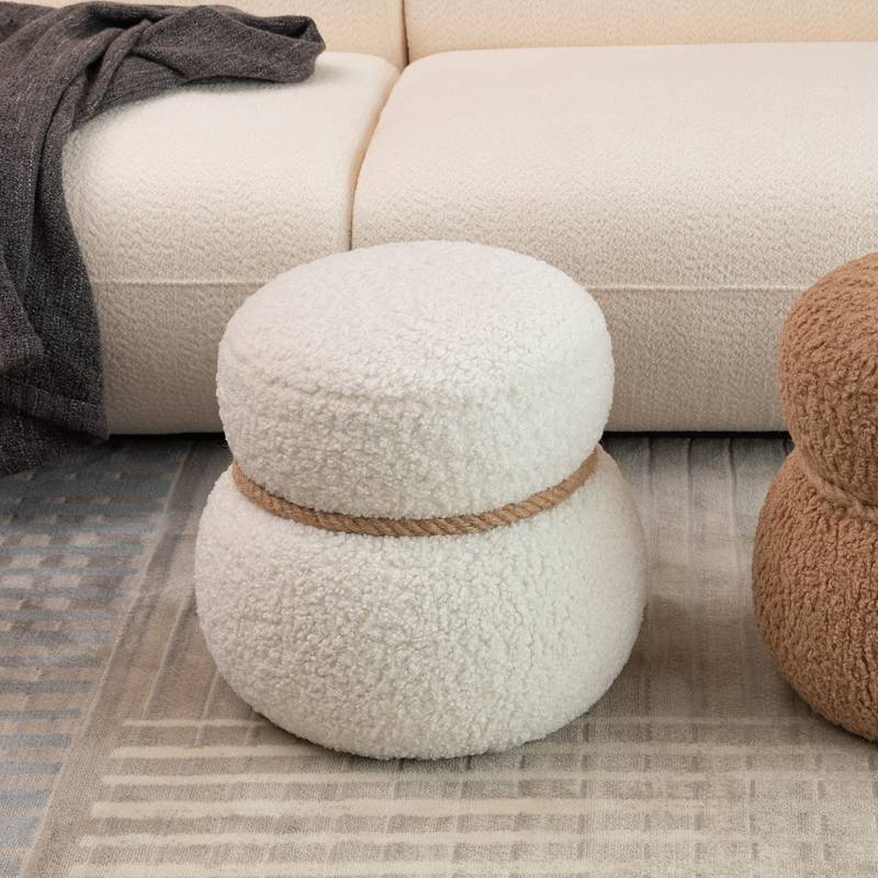 Snowman Plush Stool - Playful & Cute Seating for Any Space