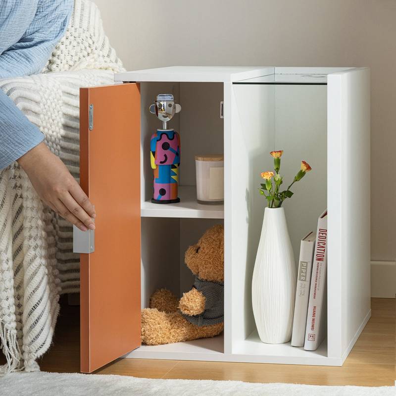 Glow Side Table with Storage